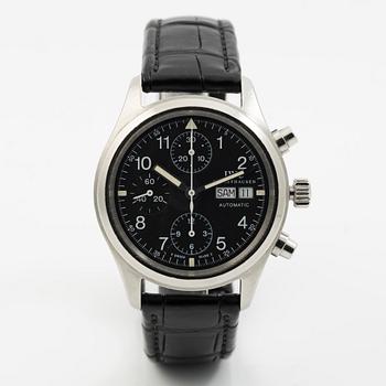 IWC, The Pilot's Chronograph, "T Swiss Made T Dial", wristwatch, chronograph, 39 mm.
