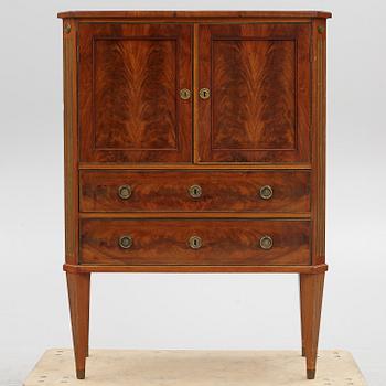A Gustavian Style Cabinet, circa 1900.