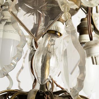 Chandelier, Rococo style, circa 1900.