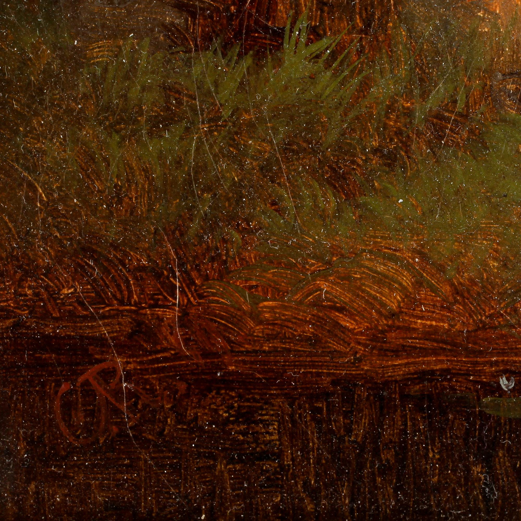 CARL ABRAHAM ROTHSTÉN. Olja på duk. Ett par. Sign C.Rothsten o dat 1869, resp CR.