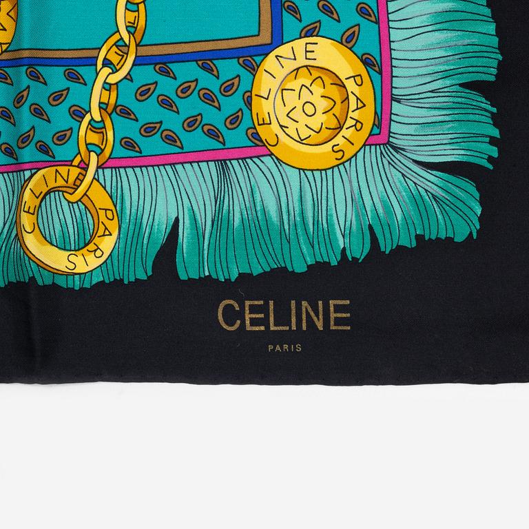 Céline, two silk scarves.