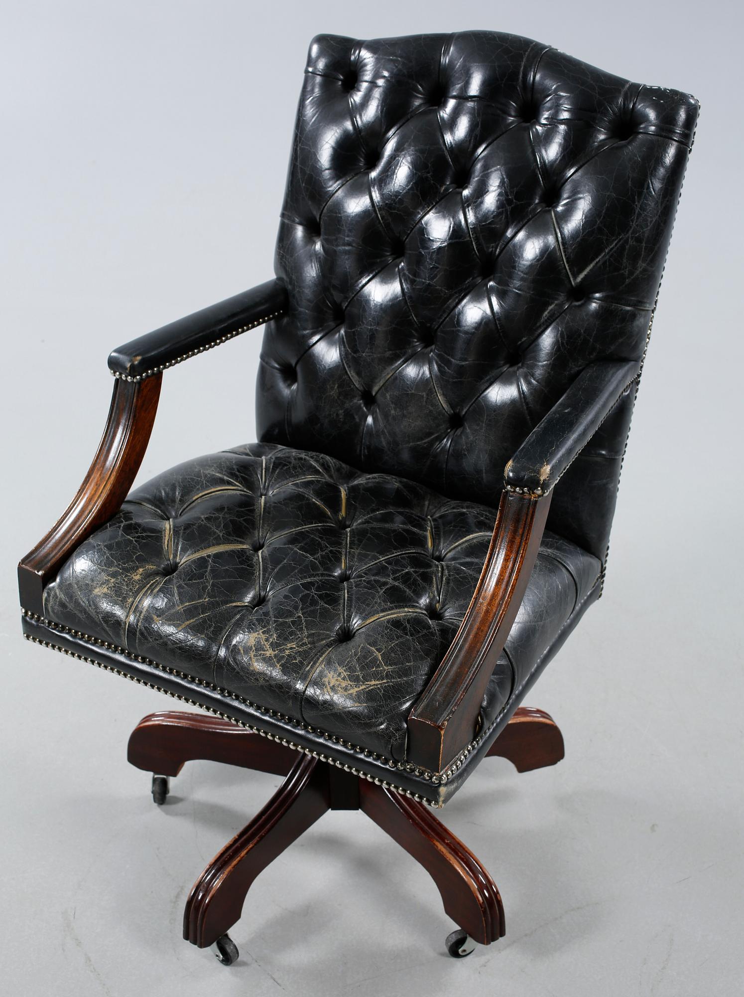 An office chair in english style, second half of the 20th century.