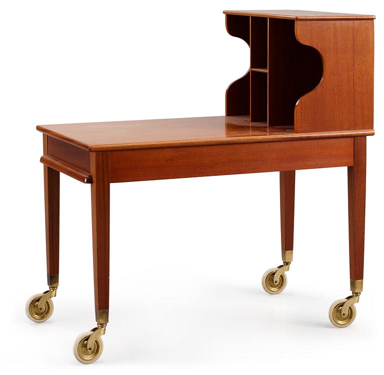 A Josef Frank mahogany bedside table, Svenskt Tenn, model 2232.