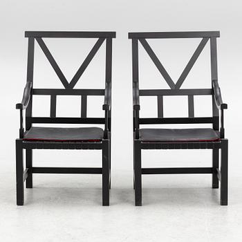 John Kandell, armchairs, a pair, "Victory", Källemo, after 1990.