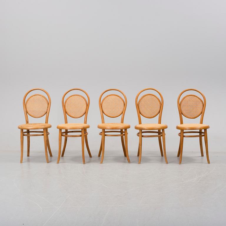 STOLAR 5 st, Thonet, omkring år 1900.