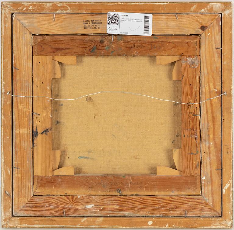 EVERT LUNDQUIST, oil on canvas, signed verso Evert Lundquist.