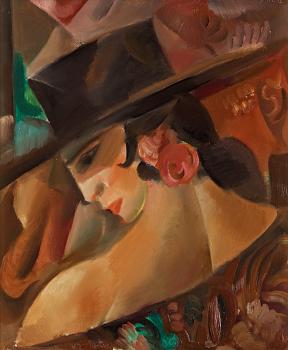 66. Jules Schyl, Spanish woman in black hat.