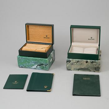 ROLEX, 2 pcs of full set boxes, 1980/1990-tal.