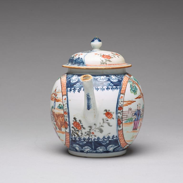 A large famille rose punch pot, Qing dynasty, Qianlong (1736-95).