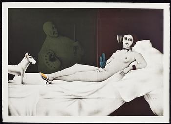 PAUL WUNDERLICH, färglitografi, signerad och numrerad 3/100.