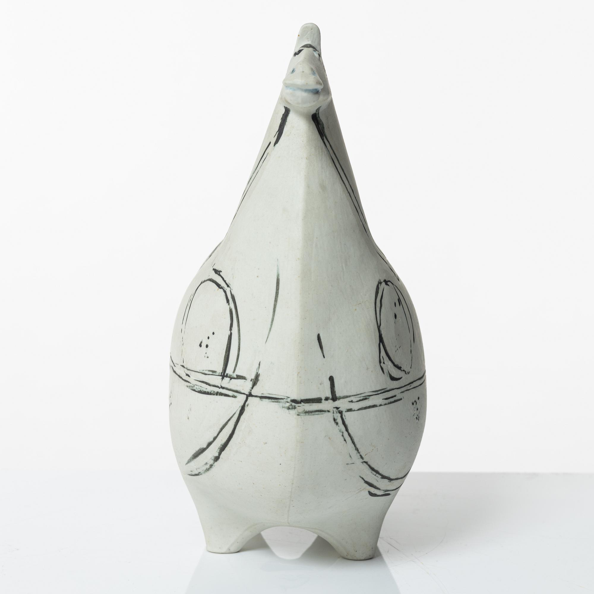 Stig Lindberg, figurin, stengods, "Springare", Gustavsbergs studio.
