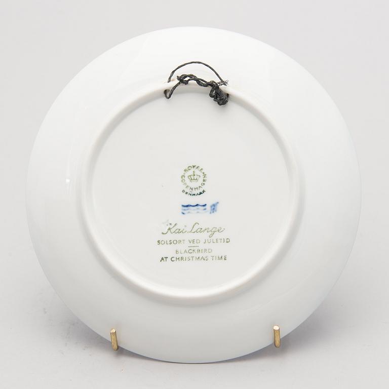 A set of 38 porcelain Christmas plates, Royal Copenhagen, Denmark, 1966 + 1973-2009.
