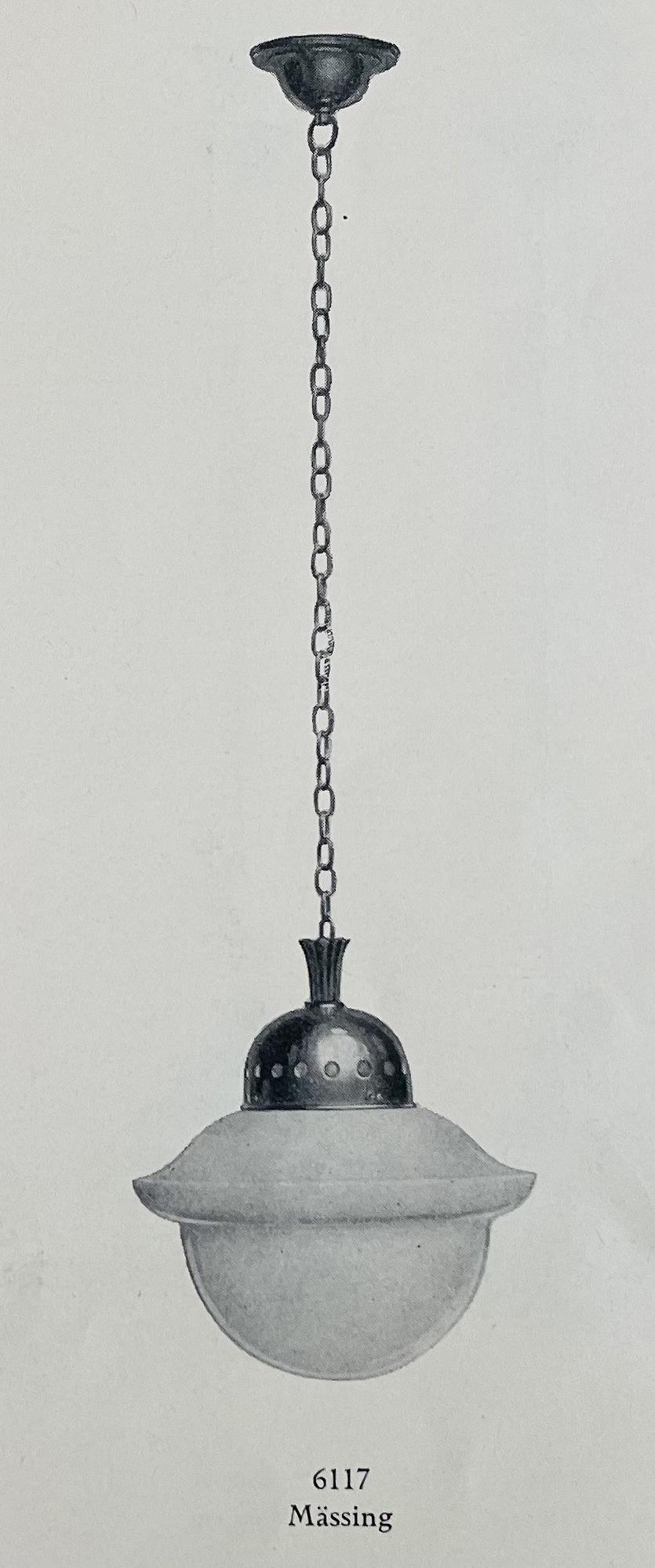 Harald Notini, ceiling lamp, model "6117", Arvid Böhlmarks Lamp Factory, 1920s-30s.