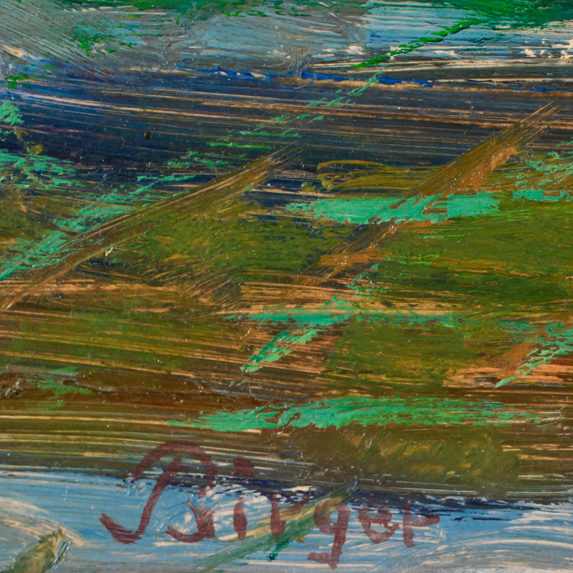 BIRGER BIRGER-ERICSON, olja på pannå, sign.