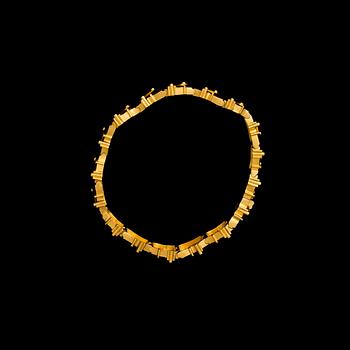 CHRISTOPH BURGER, A BRACELET Signs, 18K gold, Lapponia 2000.