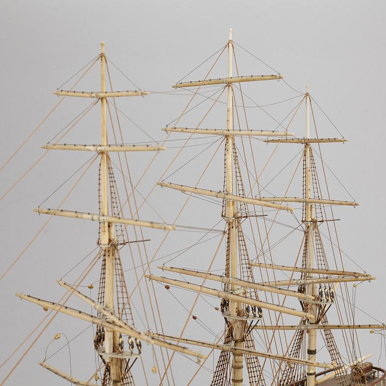 A late 1800's model ship.