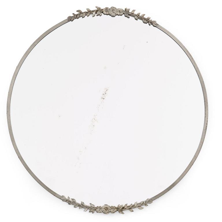 SWEDISH GRACE, a pewter mirror, 1920-30's.