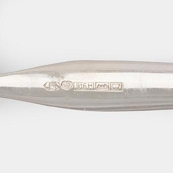 Tapio Wirkkala, lusikoita, "Tapio" 30 kpl hopeaa, Kultakeskus Hämeenlinna 1960-1970-luku.