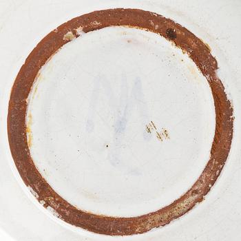 Marita Lybeck, jug and bowl, red clay, signed ML.