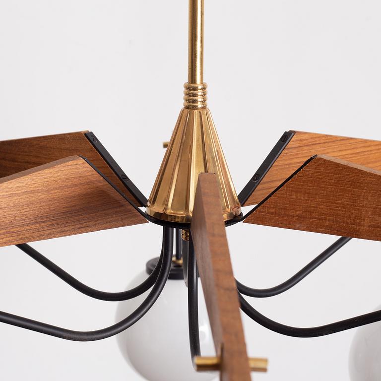 Ceiling lamp, Italy, second half of the 20th century.