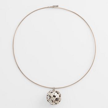 Liisa Vitali, collier och ring, silver.