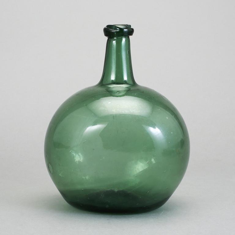 FLASKA, glas, 17-1800-tal.
