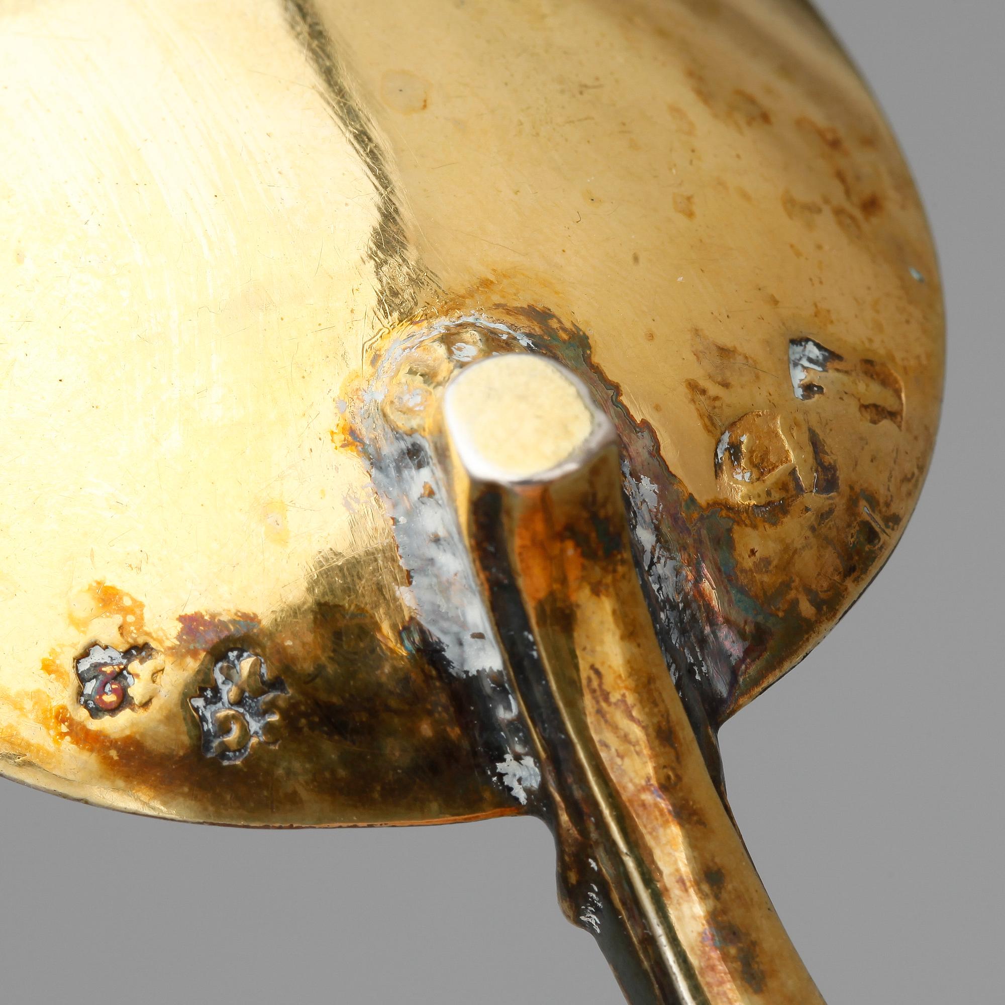 SKED, silver, stämpelmärkt CGK, troligen mellaneuropa 1800-tal. Vikt ca 60 gram.