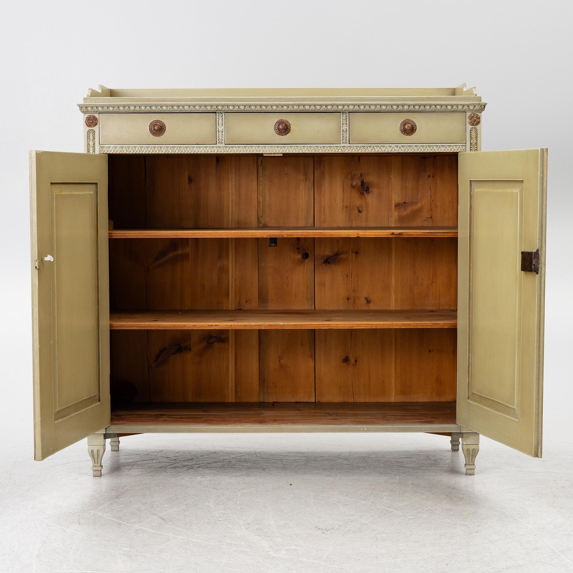 A late-Gustavian sideboard, Sweden, around 1800.