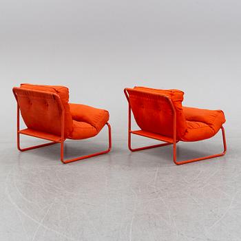 Gillis Lundgren, a pair of 'Dixi' armchairs, IKEA, launched 1973.
