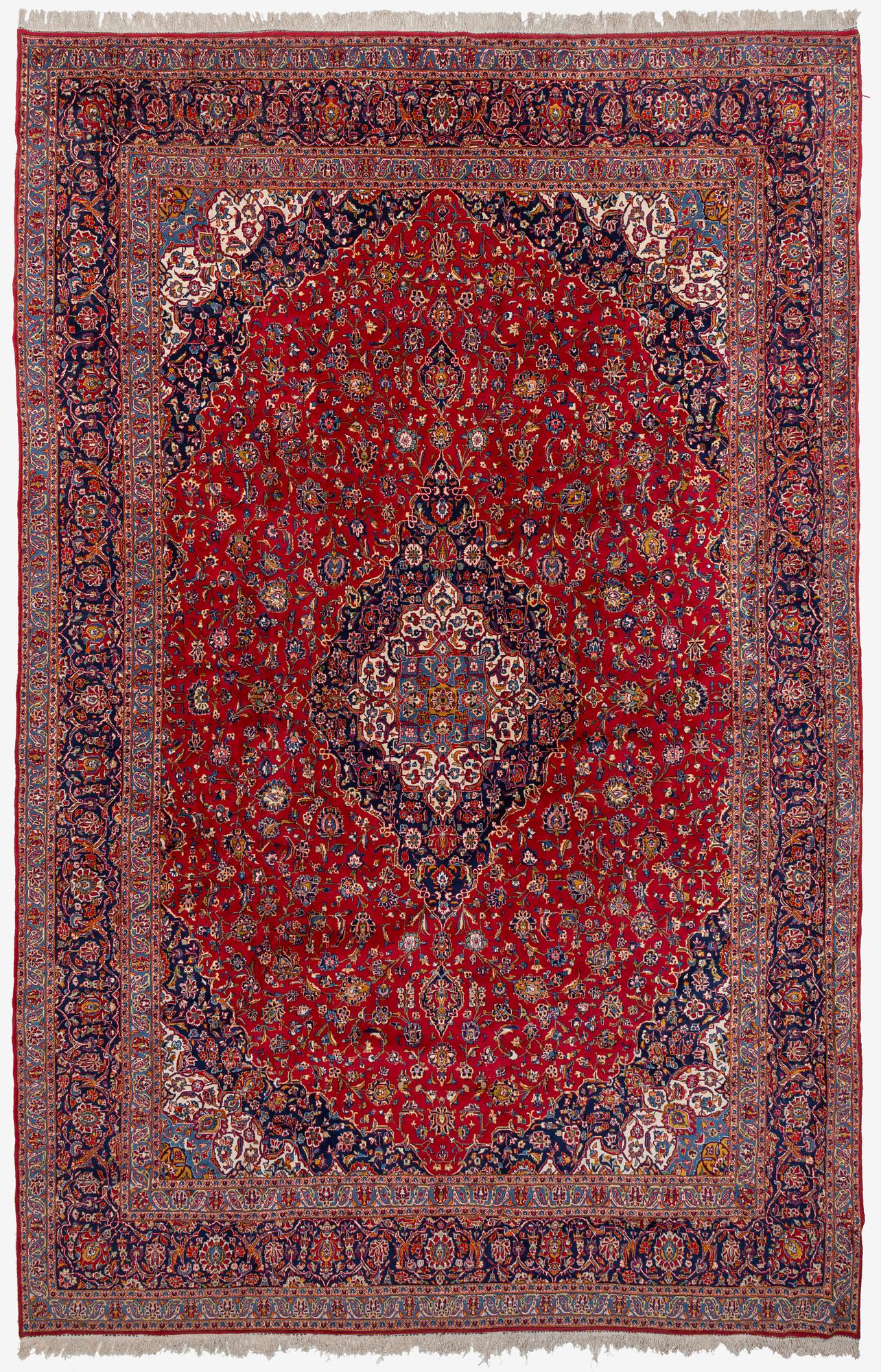 A Keshan carpet, c. 600 x 392 cm.