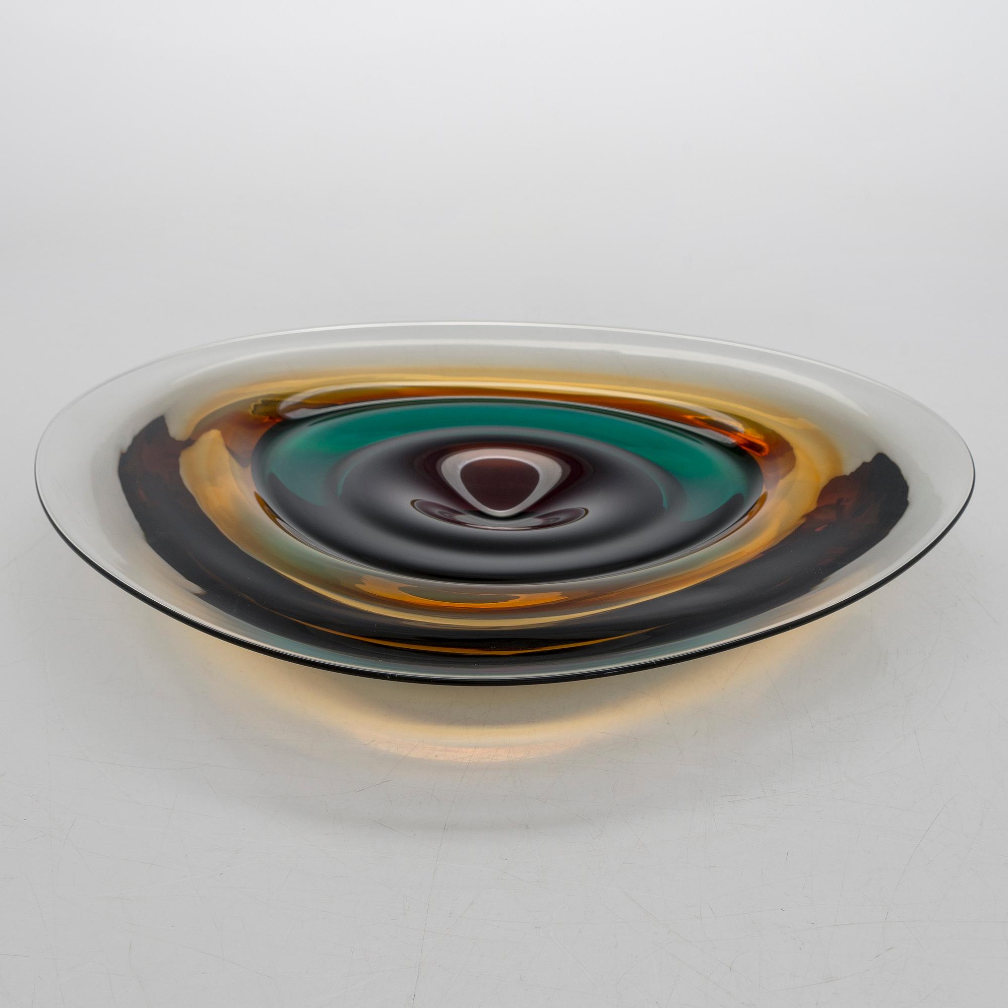 Timo Sarpaneva, konstglas signerad Timo Sarpaneva 1998,  Pino Signoretto - Murano.