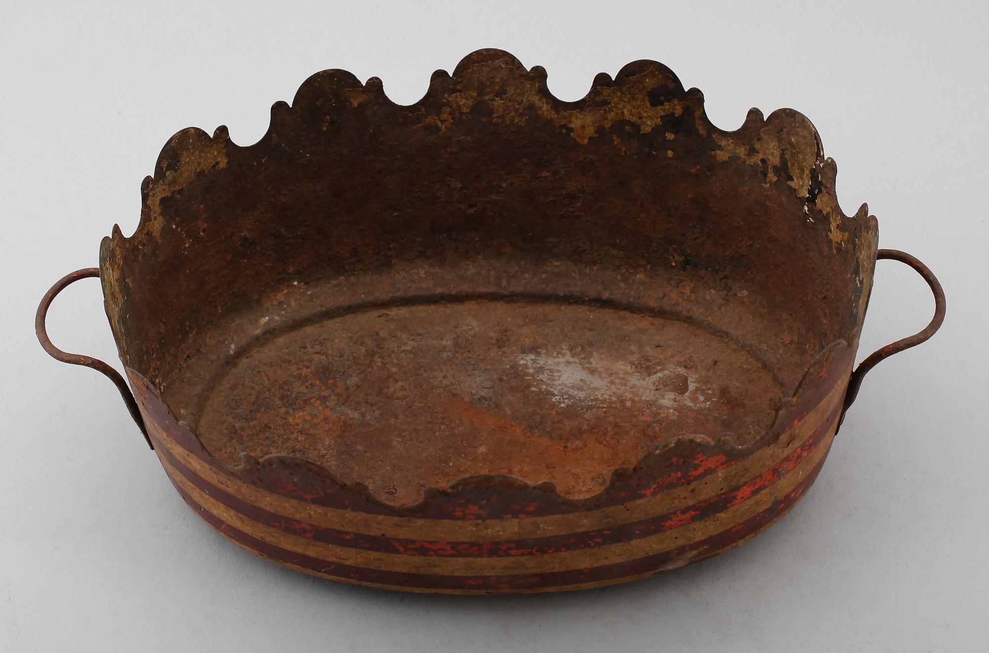 GLASSKÖLJARE, plåt, empire, tidigt 1800-tal.