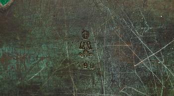 VASER, 2 st, SKÅLAR, 2 st och ASK med lock. Guldsmedsaktiebolaget GAB Stockholm 1920-30-tal.