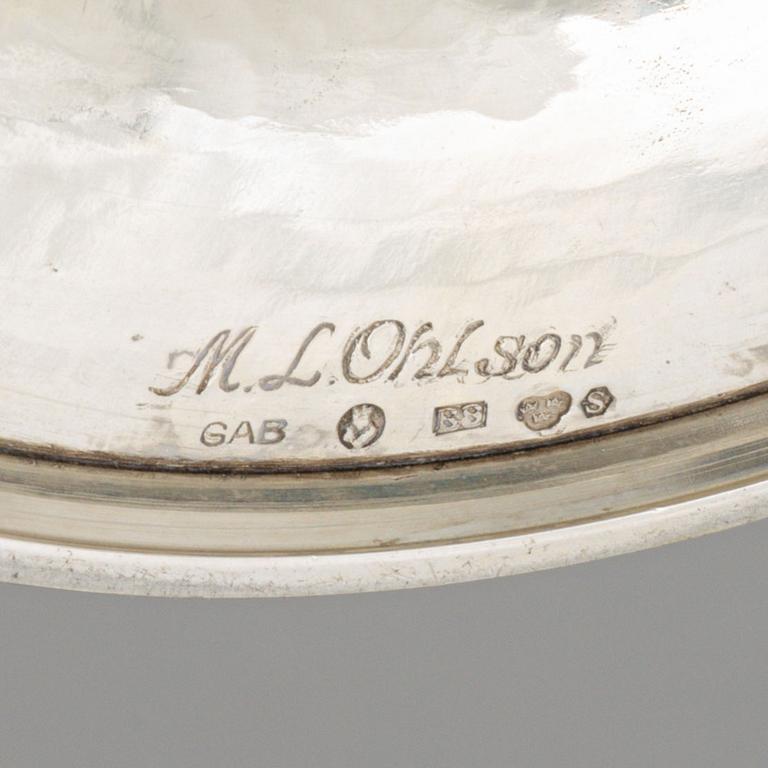 A Swedish Silver Footed Bowl, mark of Maja-Lisa Ohlson, Guldsmedsaktiebolaget (GAB) Stockholm 1928.