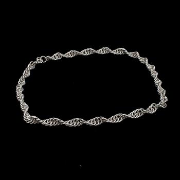 HALSBAND, silver, ostämplat. Vikt 102 g.