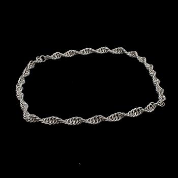 HALSBAND, silver, ostämplat. Vikt 102 g.