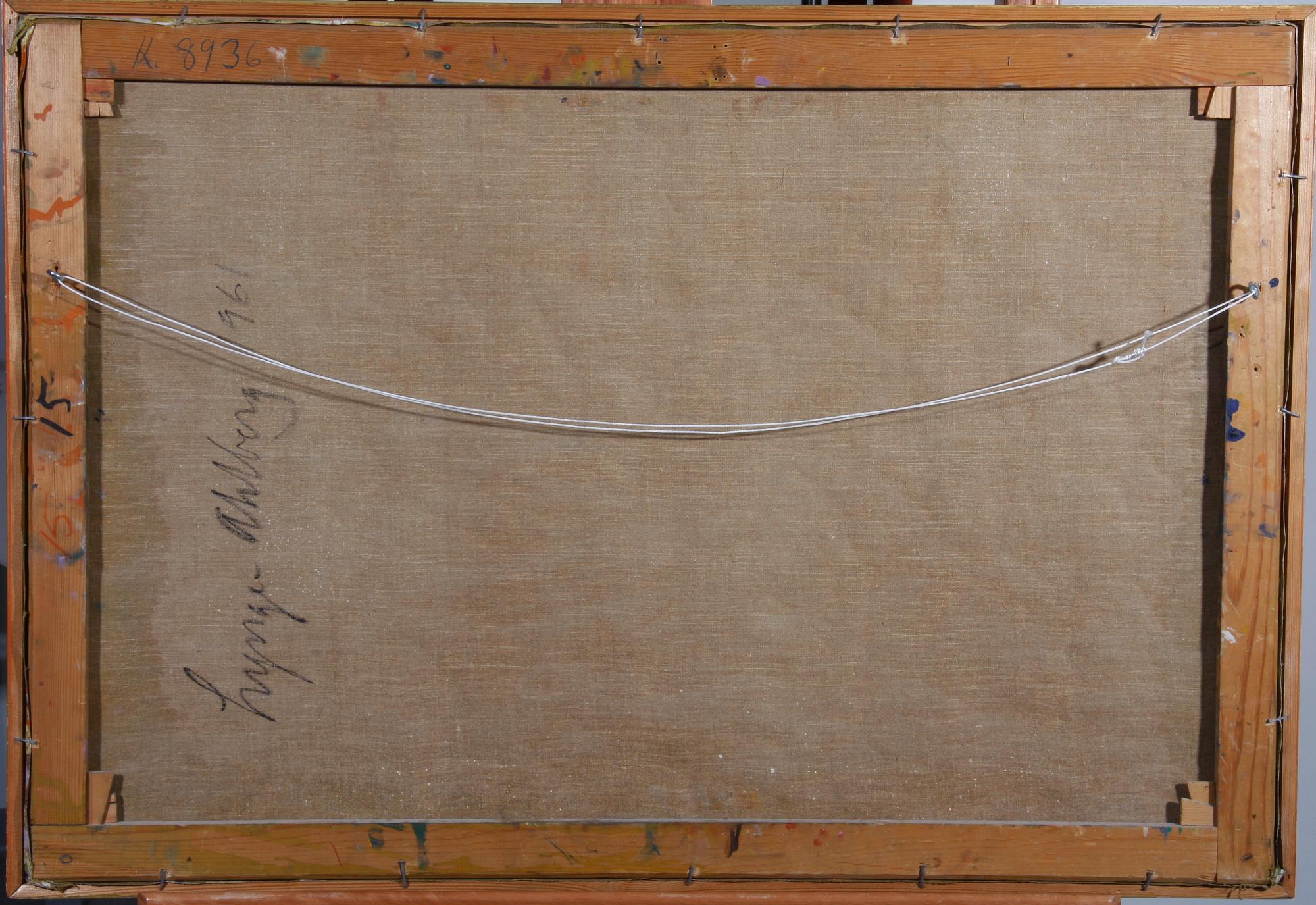 LYNGE-AHLBERG, EINAR. Olja på duk, sign. "E.L.A".