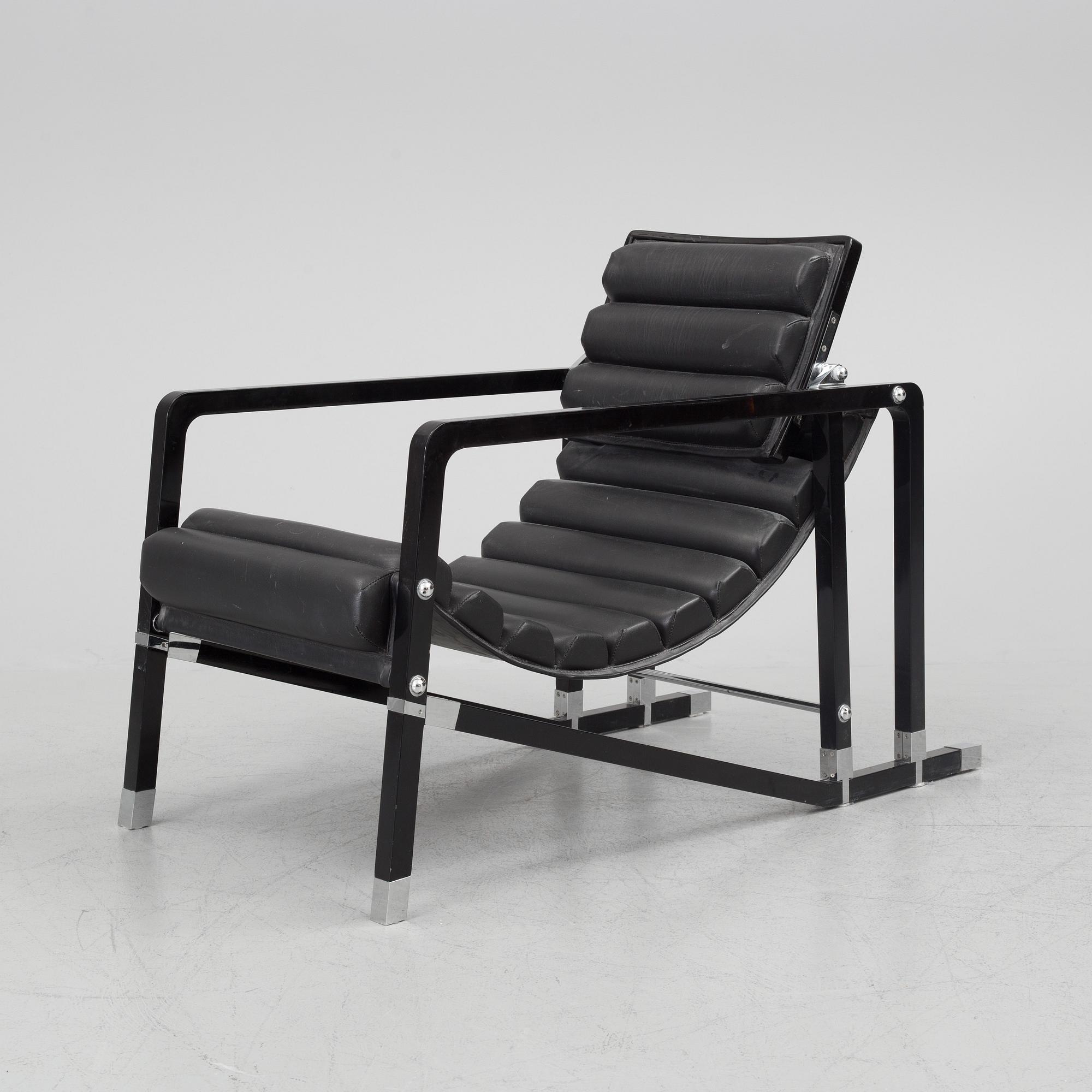 Eileen Gray, Transat Lounge Chair by Ecart International, 1980s.