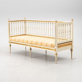 Soffa, sengustaviansk, omkring år 1800.
