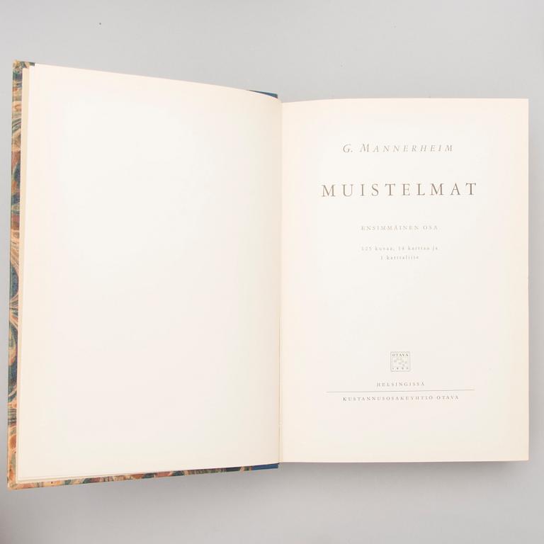 Fourteen books about Mannerheim, various authors, published during 1950s-1970s.