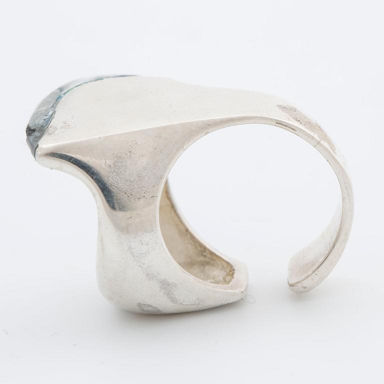 LAPPONIA, ring, sterlingsilver med akryl, 1976.