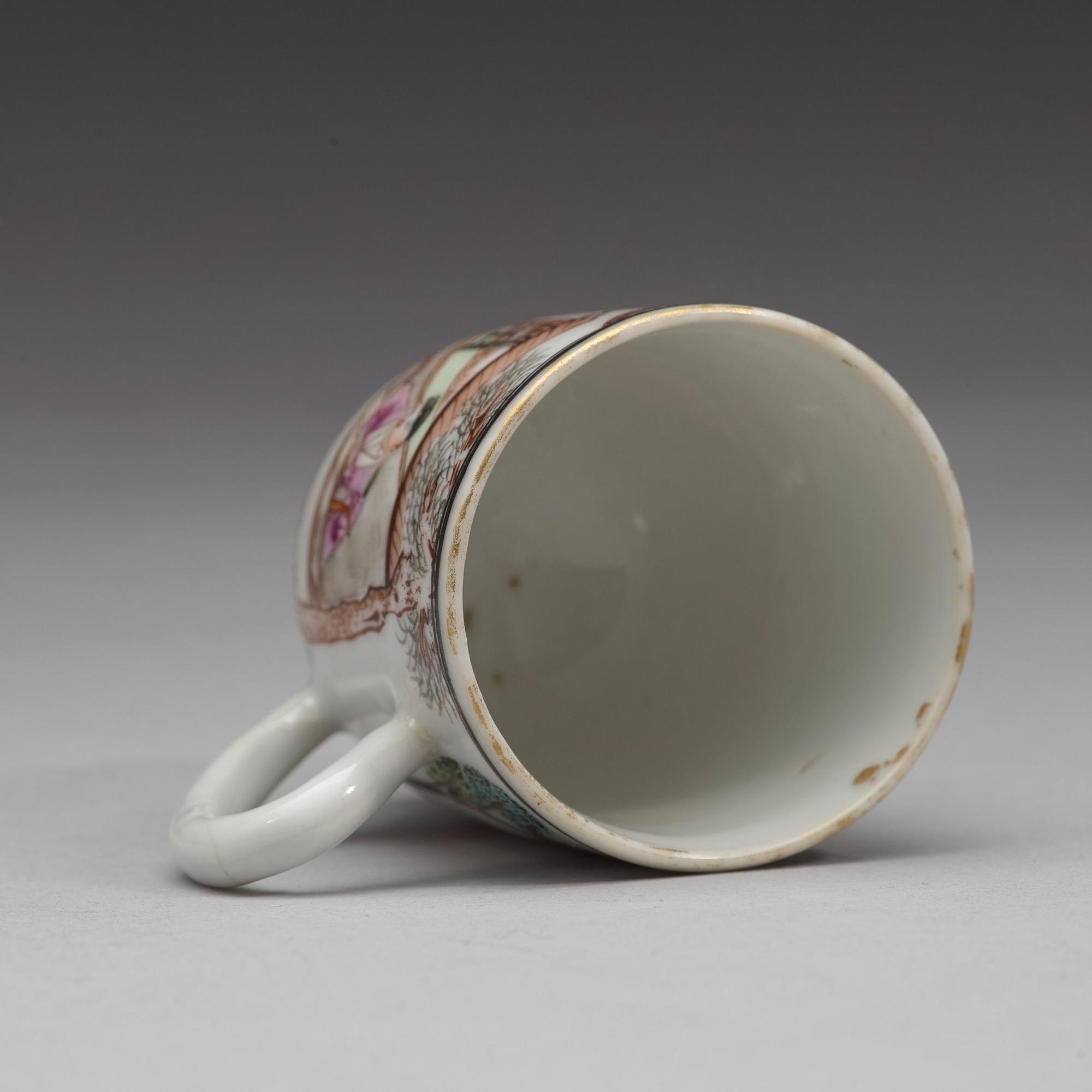 KOPP med FAT, porslin. Qingdynastin, Qianlong (1736-95).