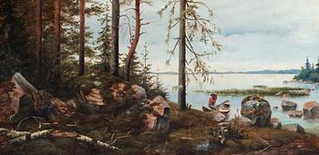 20. Vasilij Pavlovich Schreiber, A FINNISH LANDSCAPE.