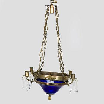 A pendant ceiling lamp, early 20th century.