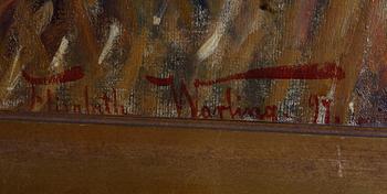 WARLING, ELISABETH. Olja på duk, sign o dat -97.