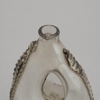 A Swedish glass bottle, 18th/19th Century.