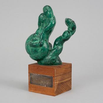 Carl Milles, skulptur. Signerad. Gjutarstämpel. Numr 3/12. Brons. Höjd 15 cm (ink bas 22 cm).