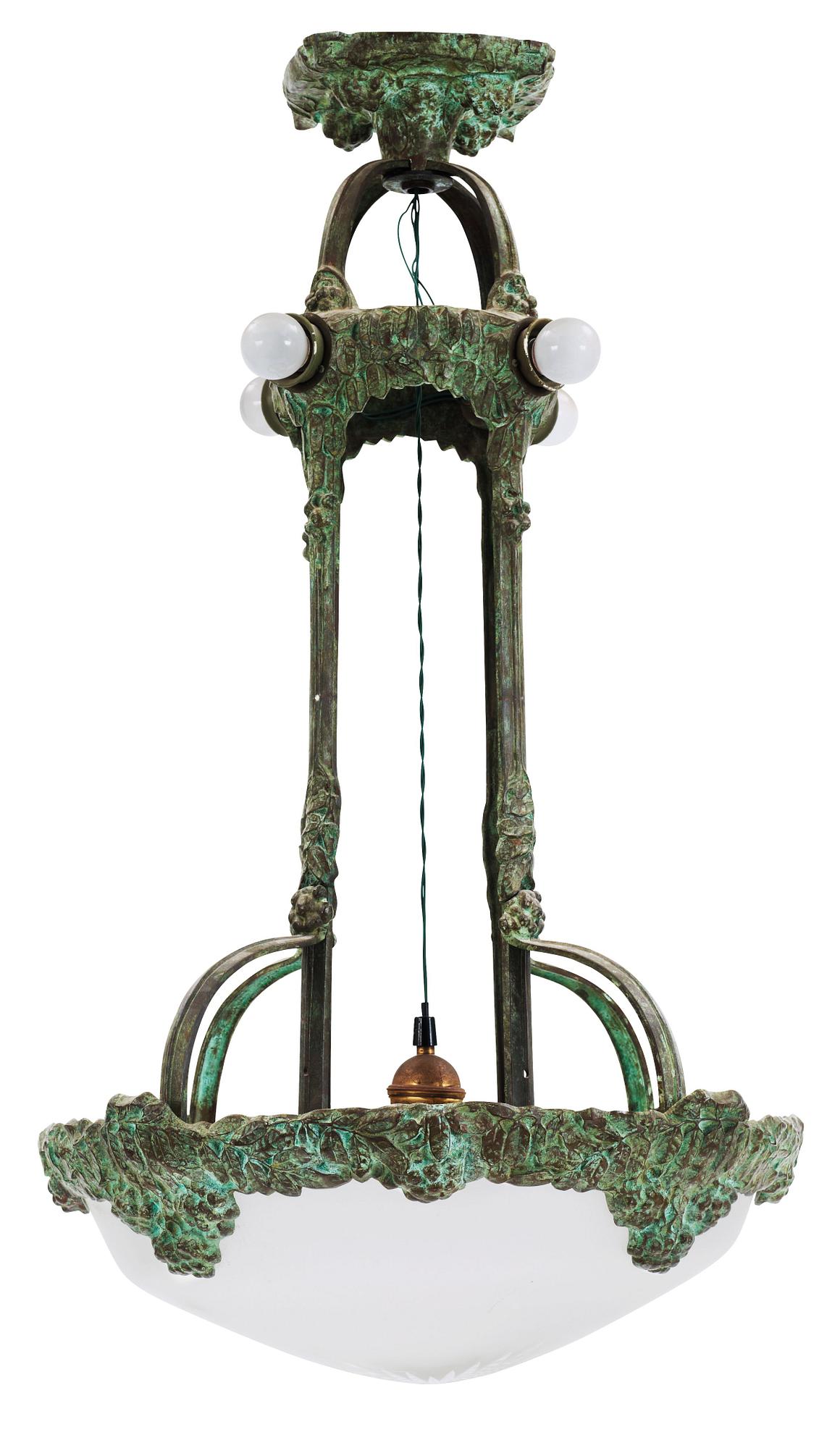 ALICE NORDIN, tillskriven, takarmatur, Böhlmarks, Stockholm, 1910-20-tal.