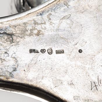 Gustaf Folcker, A swedish silver Empire coffee pot, mark of Gustaf Folcker, Stockholm 1820.