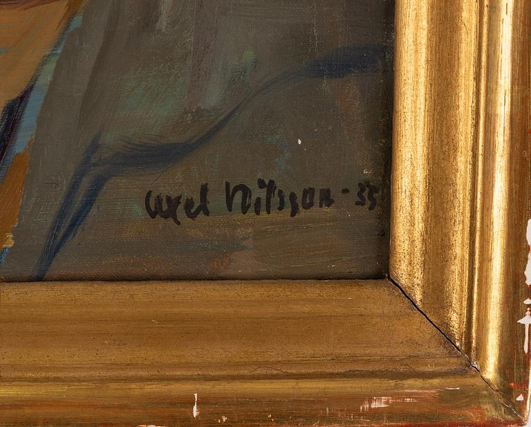 Axel Nilsson, oil on canvas, signed and dated -35.